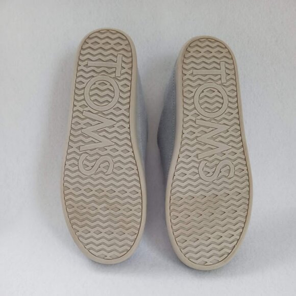 TOMS Women's "Ezra" Mid Grey REPRIEVE Two Tone Felt Slipper/Shoe Size 8 - Picture 4 of 9